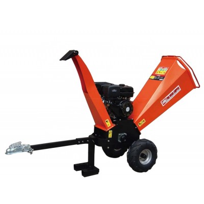 gasoline garden shredder or gasoline wood chipper or tree branch grinder